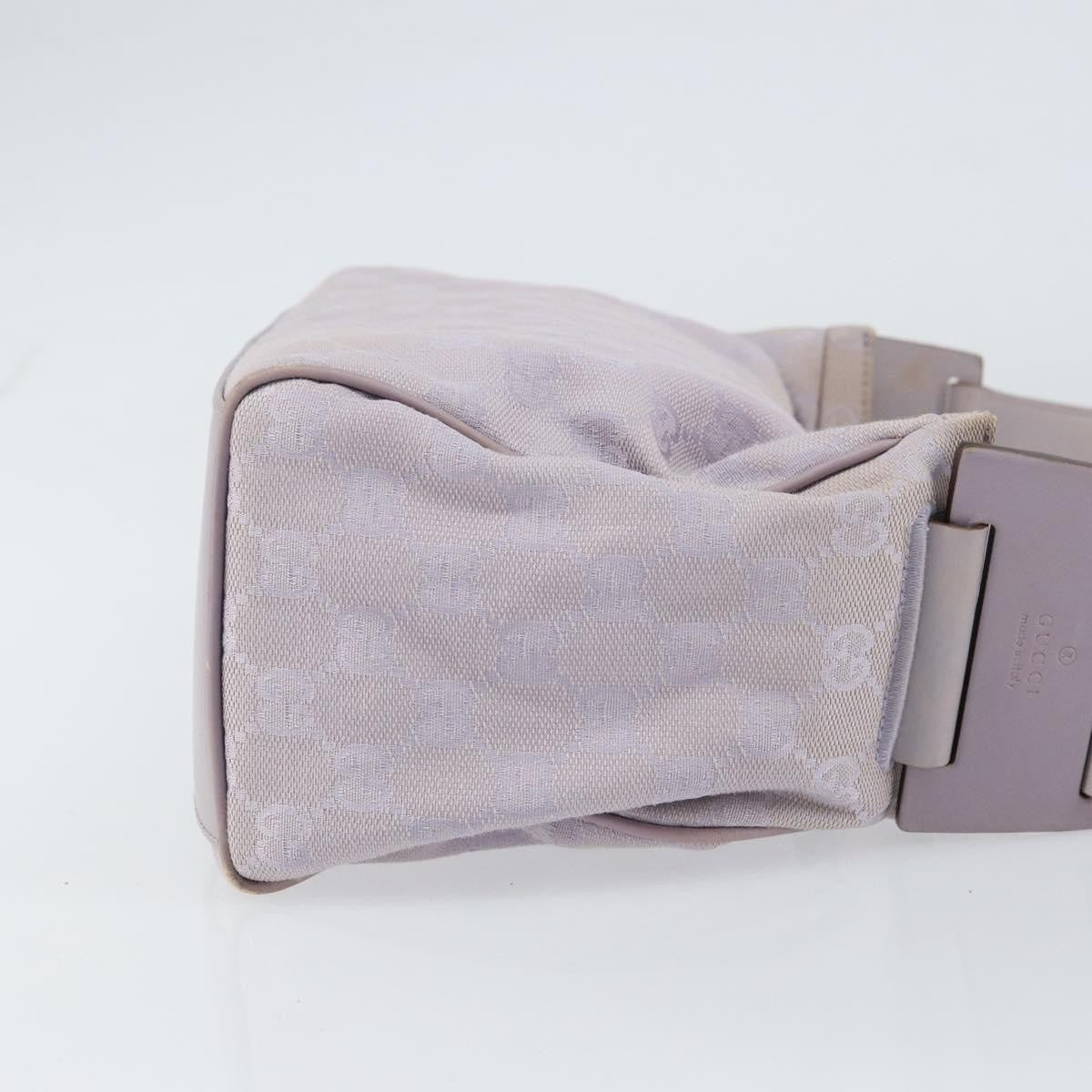 Gucci GUCCI GG Canvas Shoulder Bag Purple Gold 92699 Authentic 158466