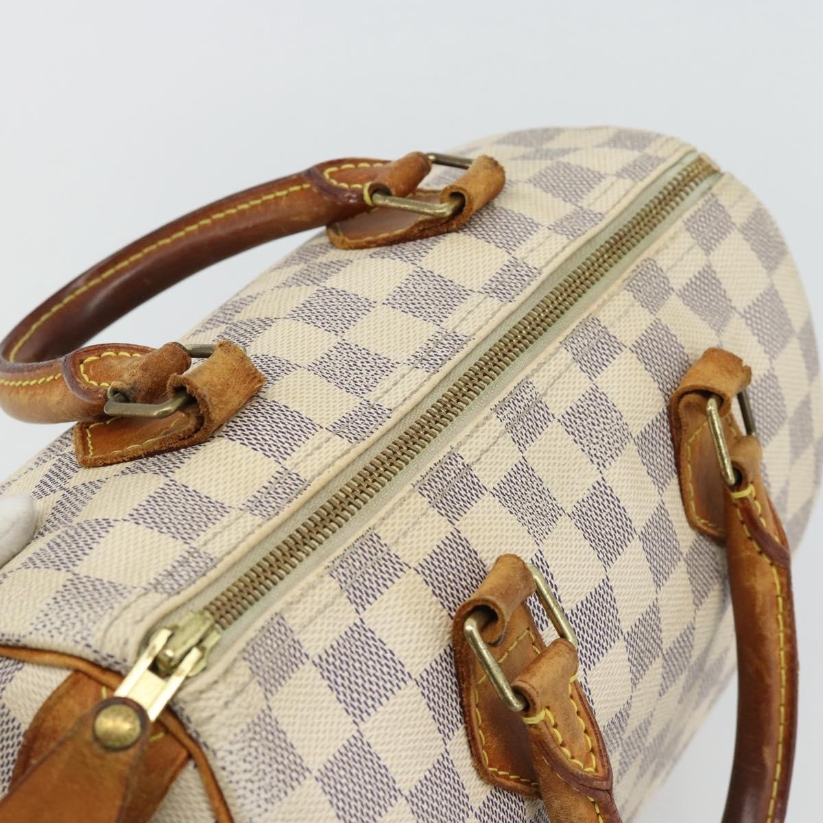 Louis Vuitton LOUIS VUITTON Damier Azur Speedy 25 Hand Bag N41534 LV Authentic BA13132