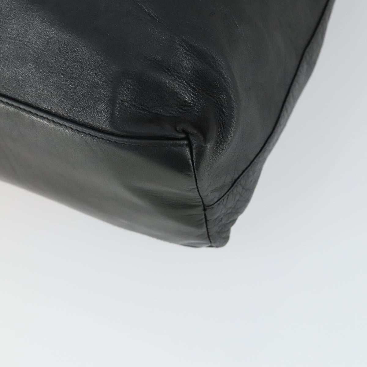 Prada PRADA Tote Bag Leather Black Authentic 165044