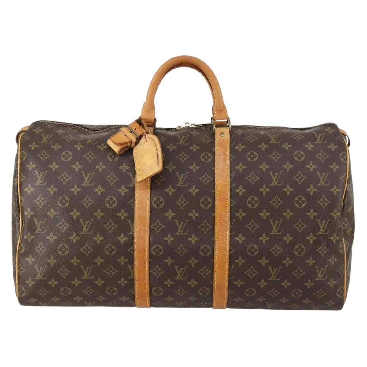 Louis Vuitton LOUIS VUITTON Monogram Keepall 55 Boston Bag M41424 LV Authentic 156198