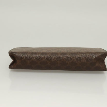 Celine CELINE Macadam Canvas Pouch Clutch Bag 2 Set Brown Authentic yk18950