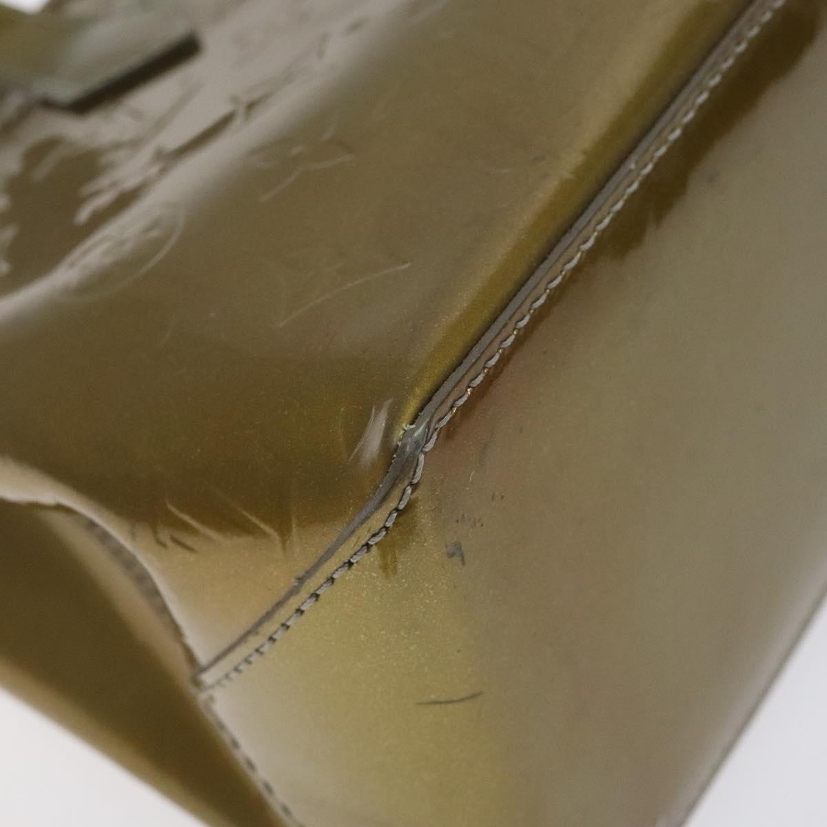 Louis Vuitton LOUIS VUITTON Monogram Vernis Wilshire PM Bag Gris Art Deco M91627 Authentic 129895
