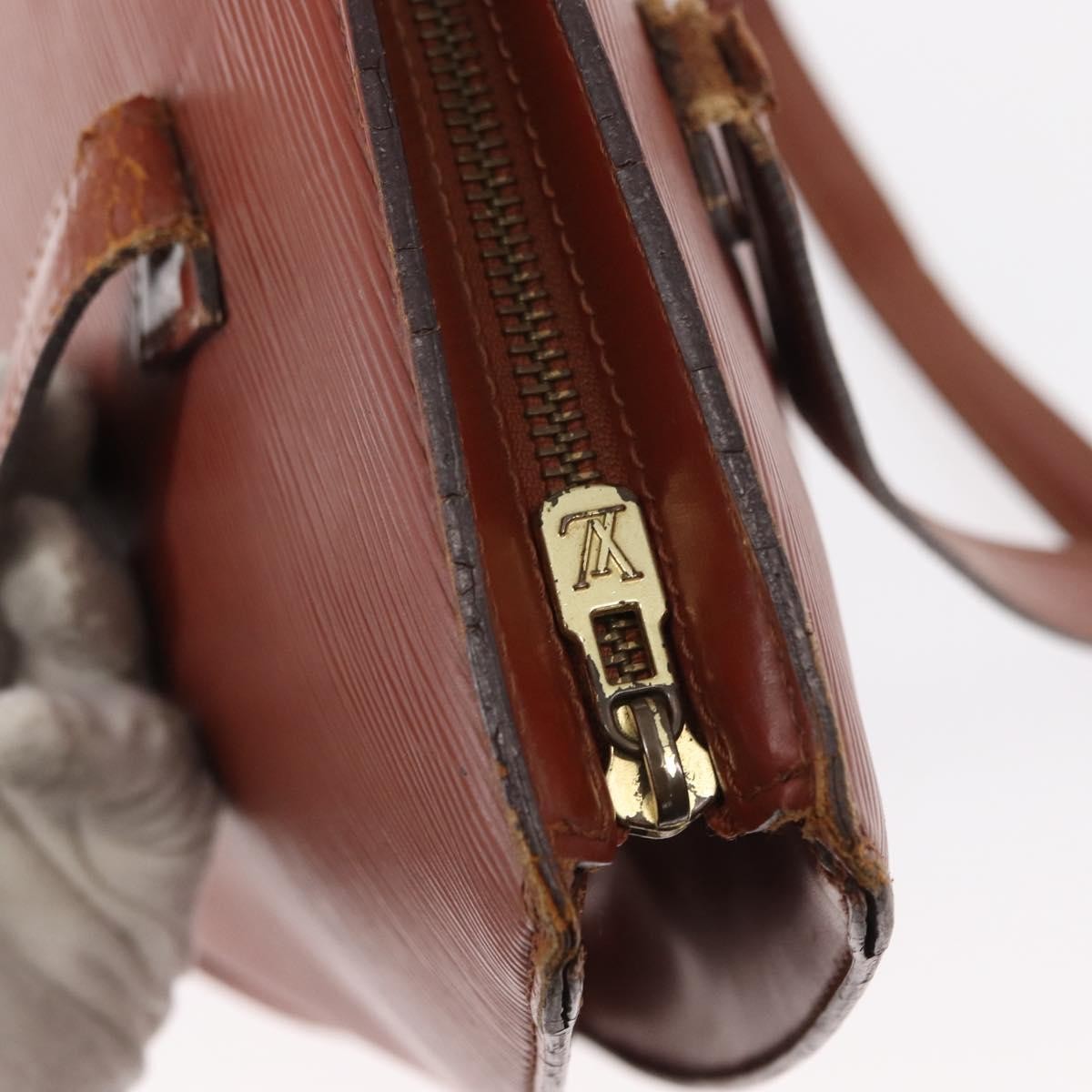 Louis Vuitton LOUIS VUITTON Epi Saint Jacques Shopping Bag Brown M52263 LV Authentic BA8091
