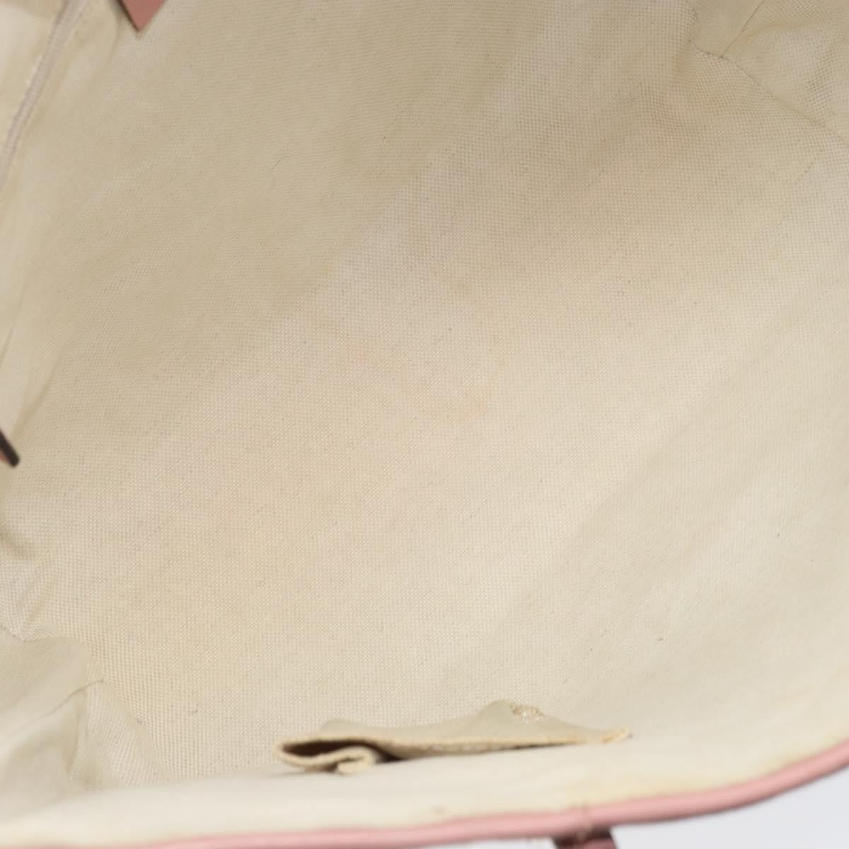 Gucci GUCCI GG Canvas Tote Bag Nylon Pink Gold 211976 Authentic LNZ669