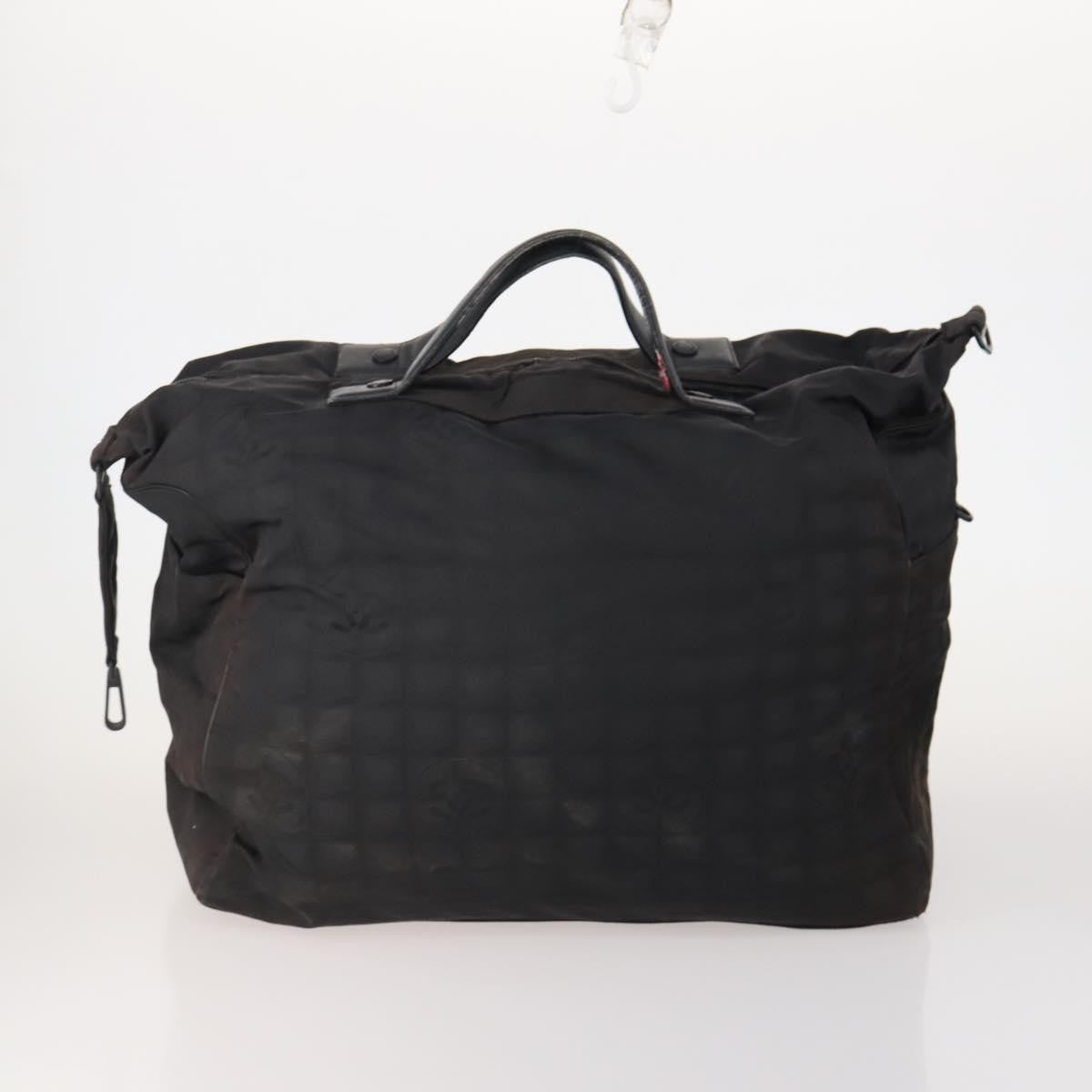 Chanel CHANEL New Travel line Tote Bag Nylon 3 Set Black CC Authentic BA12665