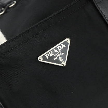 Prada PRADA Tote Bag Nylon Black Silver Authentic ep14252