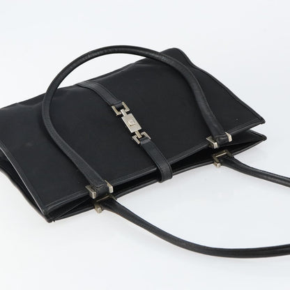 Gucci GUCCI Jackie Shoulder Bag Nylon Black Silver 002 1073 3444 Authentic bs29509