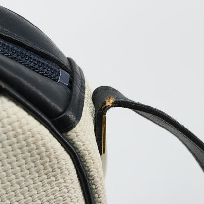 Saint Laurent SAINT LAURENT Shoulder Bag Leather White Gold Authentic 156806