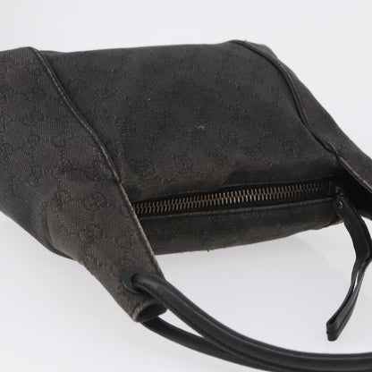 Gucci GUCCI GG Canvas Shoulder Bag Black 101333 Authentic 173490