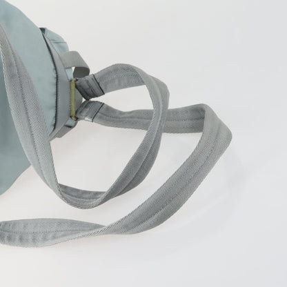 Prada PRADA Backpack Nylon Light Blue Silver Authentic BA9058 Bag