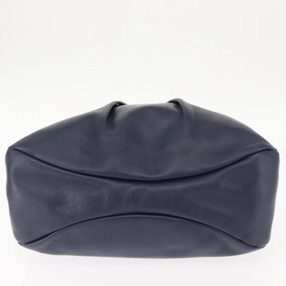 Salvatore Ferragamo Salvatore Ferragamo Vala Tote Bag Leather Navy Gold Authentic 145957
