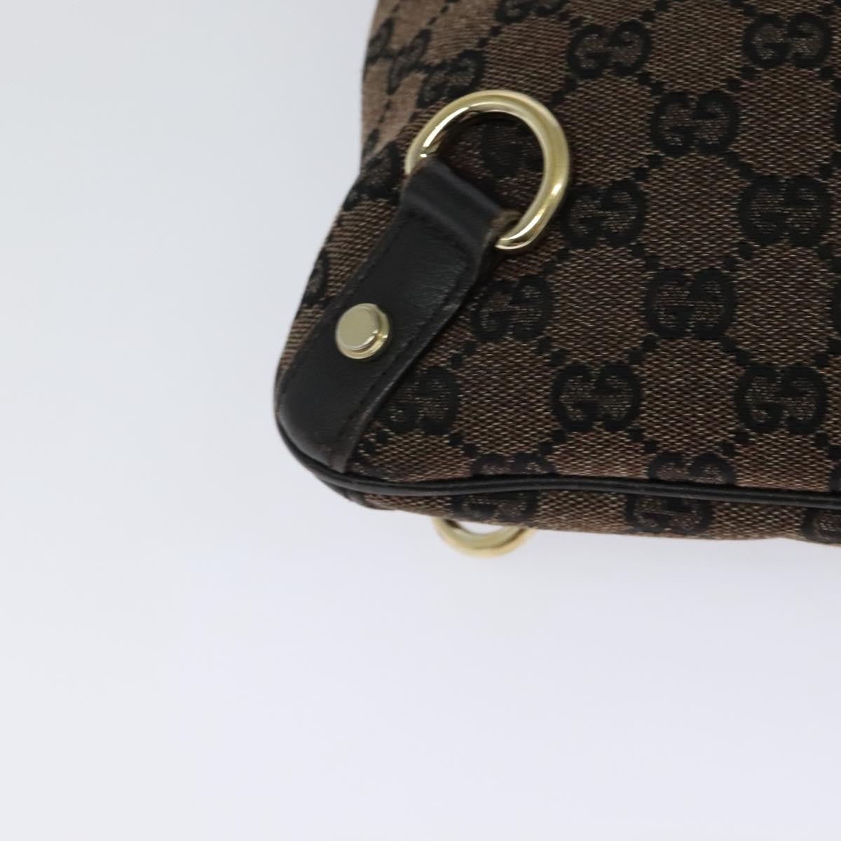 Gucci GUCCI GG Canvas Abbey Shoulder Bag Outlet Brown Gold 272400 Authentic ti3133