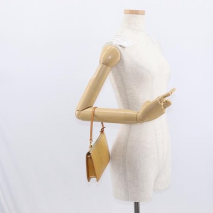 Louis Vuitton LOUIS VUITTON Monogram Vernis Lexington Accessory Pouch Beige M91010 Authentic 162728 Bag