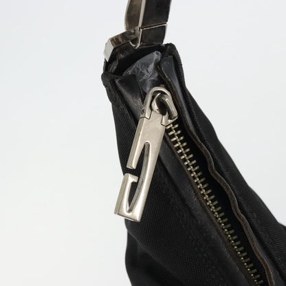 Gucci GUCCI Shoulder Bag Nylon Black Silver 001 1955 3444 Authentic 175342