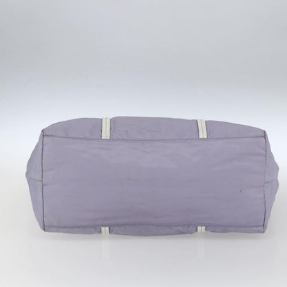 Prada PRADA Backpack Nylon Leather Purple Silver Authentic am10579 Bag