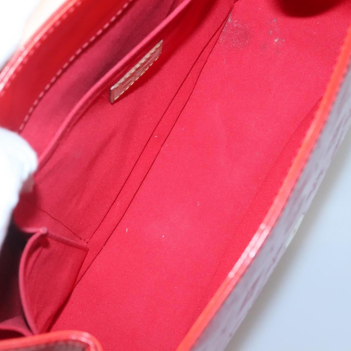 Louis Vuitton LOUIS VUITTON Monogram Vernis Biscayne Bay GM Bag Rouge M91287 LV Authentic 139917