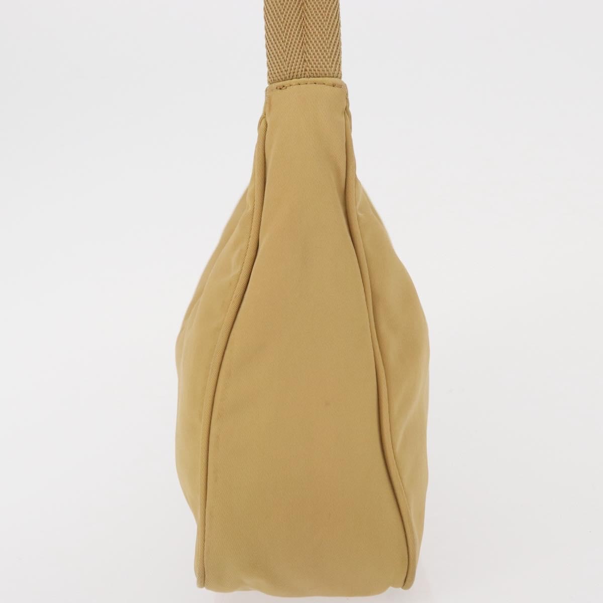 Prada PRADA Hand Bag Nylon Beige Authentic 163348