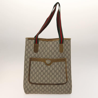 Gucci GUCCI GG Canvas GG Plus Supreme Shoulder Bag PVC 3 Set Beige Authentic ti3417