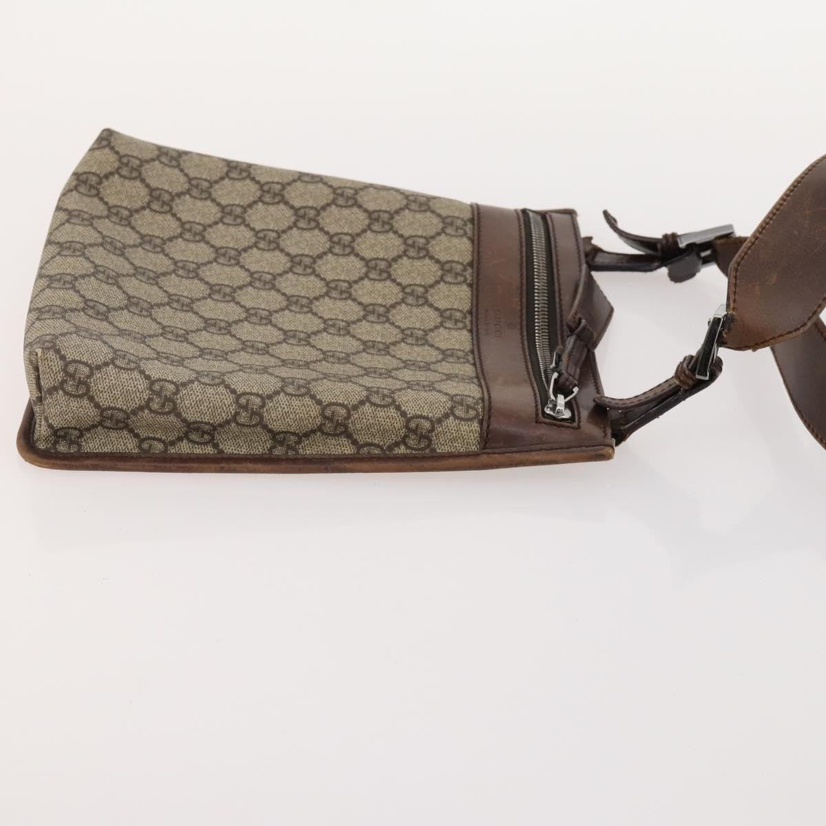 Gucci GUCCI GG Canvas Shoulder Bag 4 Set Black Beige Authentic 178854
