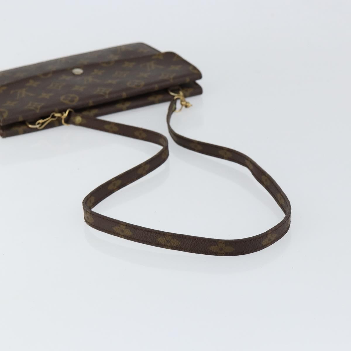Louis Vuitton LOUIS VUITTON Monogram Double Rabat Shoulder Bag M51815 LV Authentic yk19818