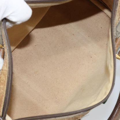 Gucci GUCCI GG Supreme Web Sherry Line Boston Bag PVC Beige Gold 40 02 006 Authentic 144227