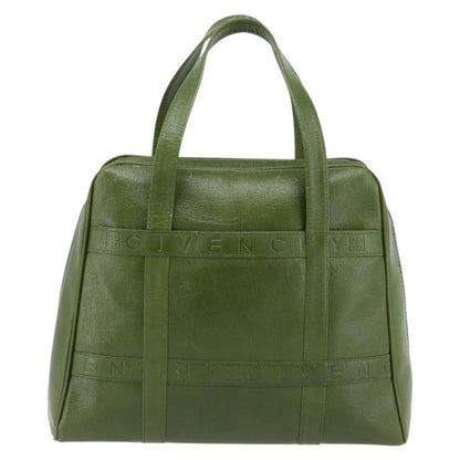 Givenchy GIVENCHY Hand Bag Leather Khaki Gold Authentic BA12916