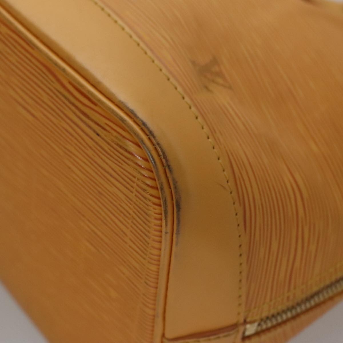 Louis Vuitton LOUIS VUITTON Epi Alma Hand Bag Yellow M52149 LV Authentic 107462