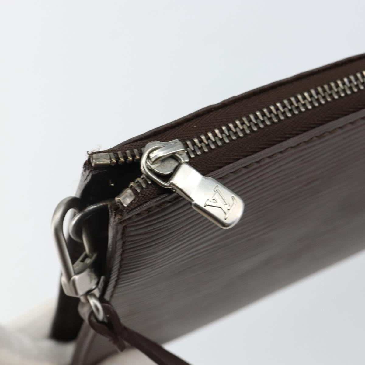 Louis Vuitton LOUIS VUITTON Epi Pochette Accessoires Pouch Mocha M5294D LV Authentic 143110A Bag