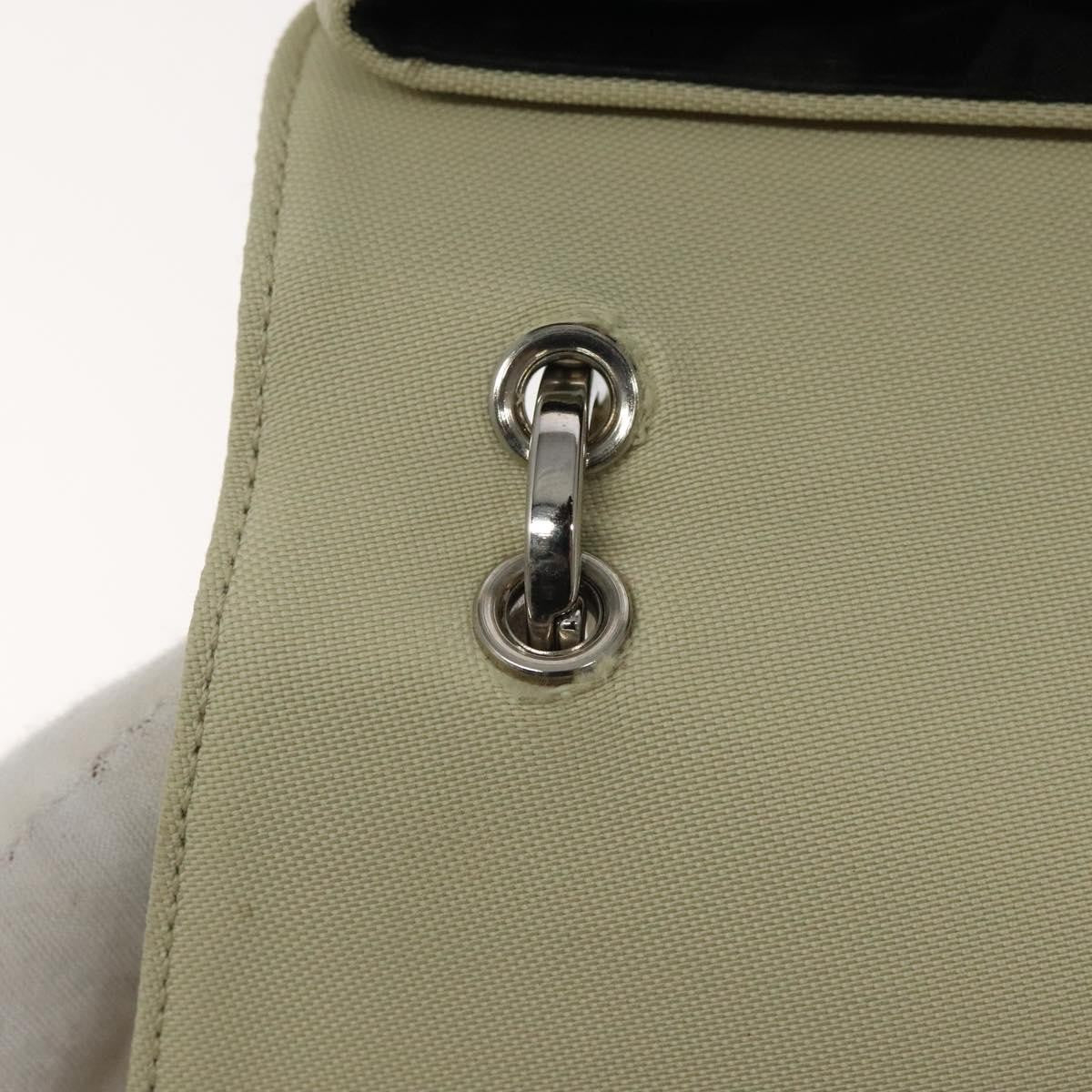 Salvatore Ferragamo Salvatore Ferragamo Gancini Shoulder Bag Canvas White Silver Authentic bs25930