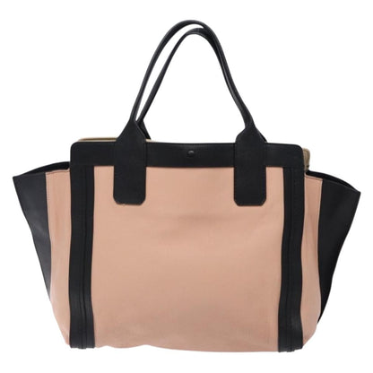 Chloé Chloé Chloe Alison Tote Bag Leather Pink Black Authentic gh323