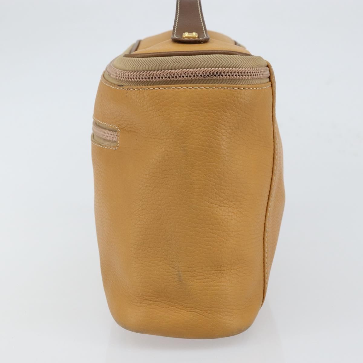Loewe LOEWE Hand Bag Leather Beige Gold Authentic 165106