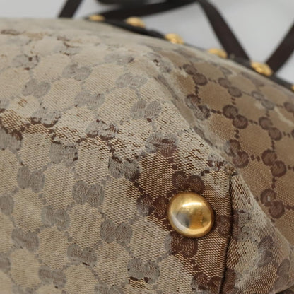 Gucci GUCCI GG Crystal Tote Bag Beige 207291 Authentic MX192