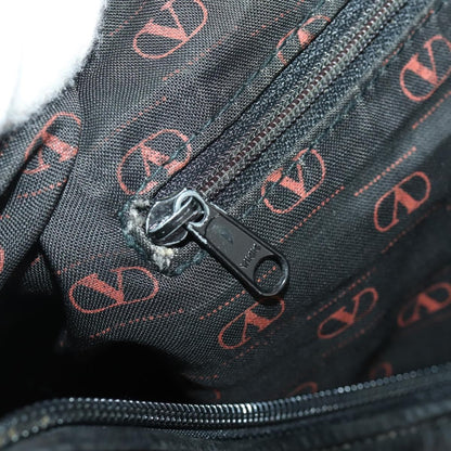 Valentino VALENTINO Boston Bag Leather Black Gold Authentic bs35030A