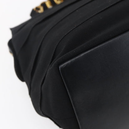 Salvatore Ferragamo Salvatore Ferragamo Chain Vala Tote Bag Canvas Navy Gold Authentic BA7334