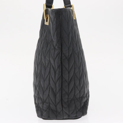 Gucci GUCCI Tote Bag Leather Black Gold 002 1099 Authentic 166099