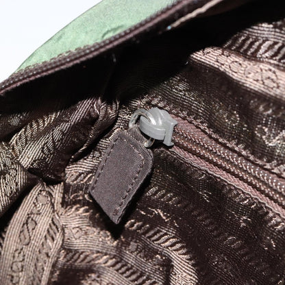 Prada PRADA Hand Bag Nylon Green Authentic 153060