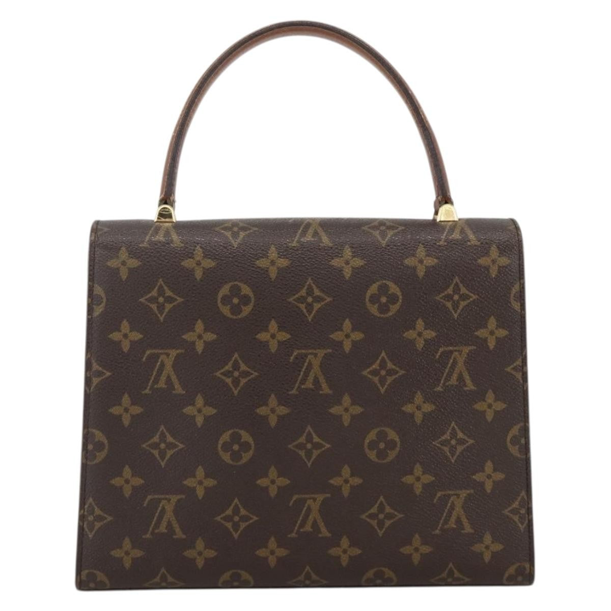 Louis Vuitton LOUIS VUITTON Monogram Malesherbes Hand Bag M51379 LV Authentic 152143