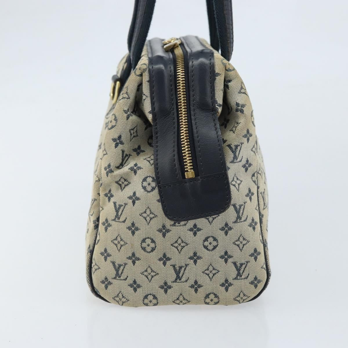 Louis Vuitton LOUIS VUITTON Monogram Mini Josephine PM Hand Bag Blue M92049 LV Authentic ep13340