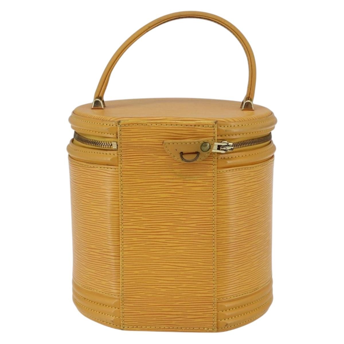 Louis Vuitton LOUIS VUITTON Epi Cannes Hand Bag Yellow M48039 LV Authentic BA10743