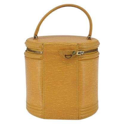 Louis Vuitton LOUIS VUITTON Epi Cannes Hand Bag Yellow M48039 LV Authentic BA10743
