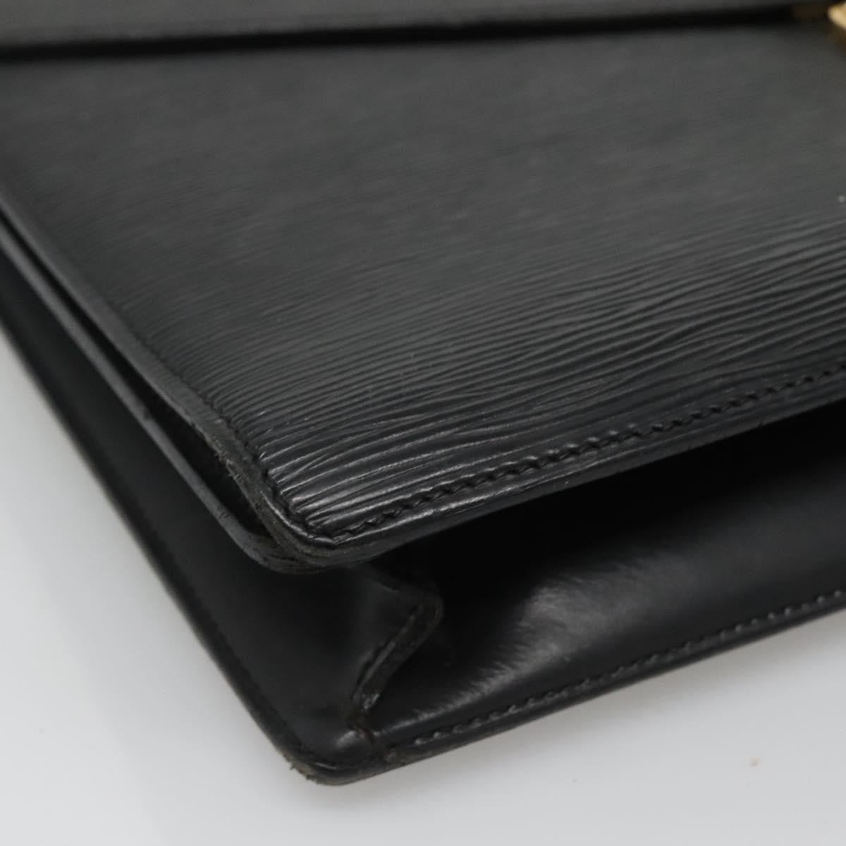 Louis Vuitton LOUIS VUITTON Epi Serviette Conseiller Business Bag Black M54422 LV Authentic bs28107