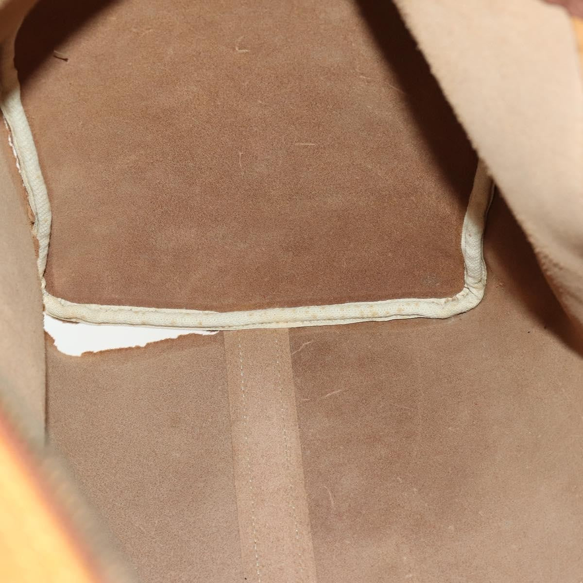 Louis Vuitton LOUIS VUITTON Nomad Keepall 55 Boston Bag Beige LV Authentic 163339
