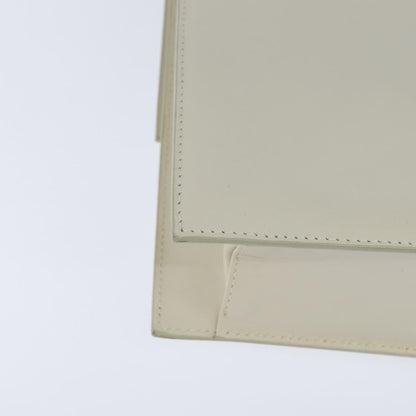 Gucci GUCCI Shoulder Bag Leather White Gold Authentic BA7470