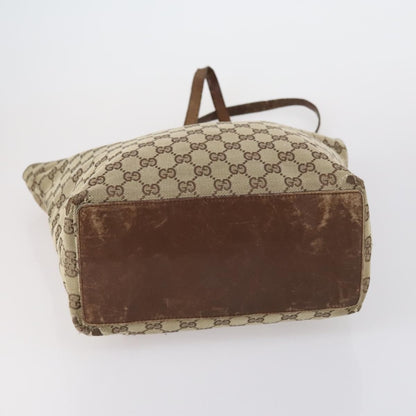 Gucci GUCCI GG Canvas Shoulder Bag Leather 3 Set Beige Black Authentic 150481