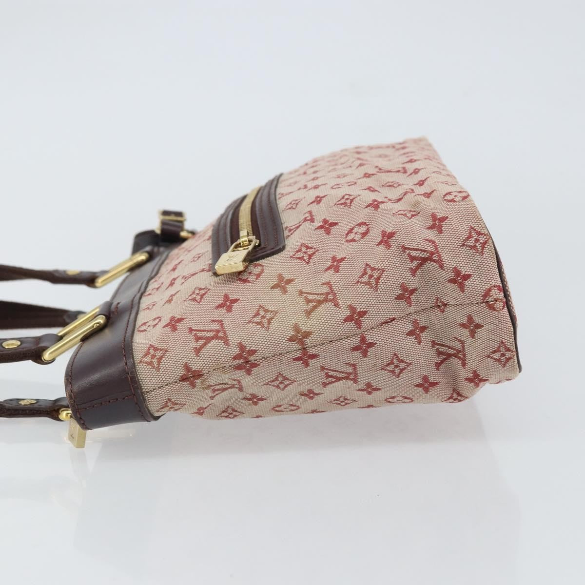 Louis Vuitton LOUIS VUITTON Monogram Mini Lucille PM Hand Bag Red M92678 LV Authentic BA9329