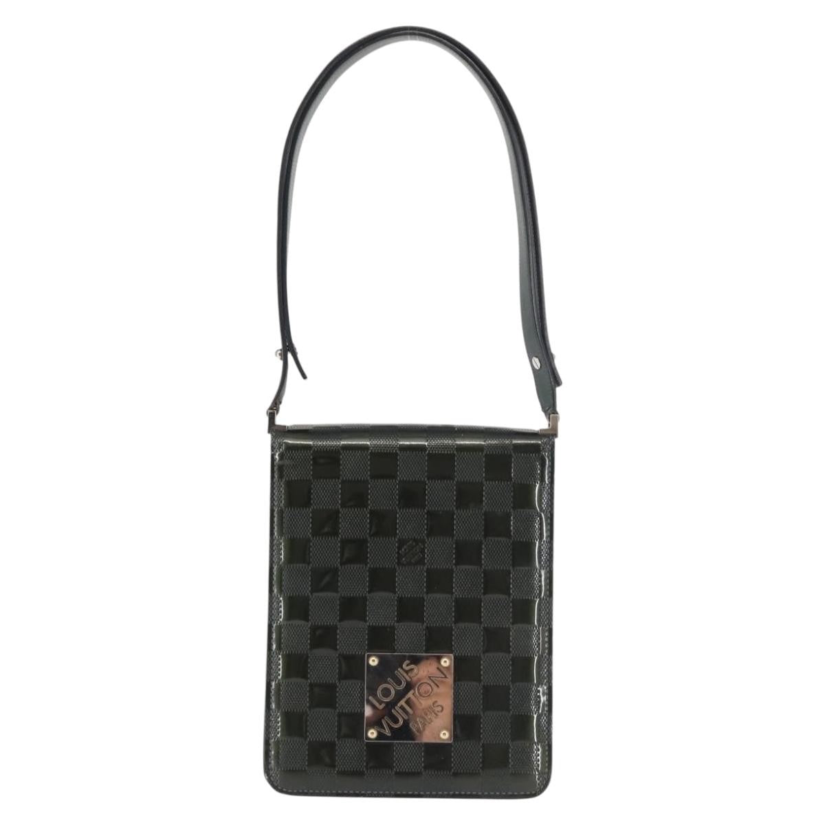 Louis Vuitton LOUIS VUITTON Damier Vernis Club Bag Green Petrol Blue M92128 LV Authentic BA5815
