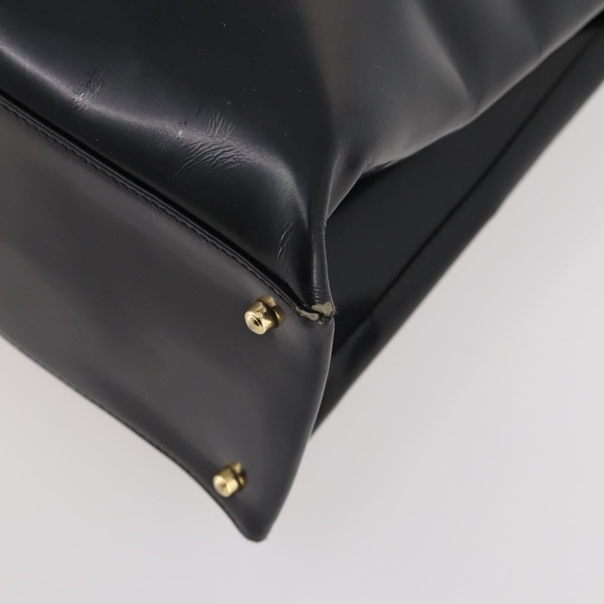 Gucci GUCCI Tote Bag Patent leather Black Gold 002 1046 0407 Authentic BAZ151