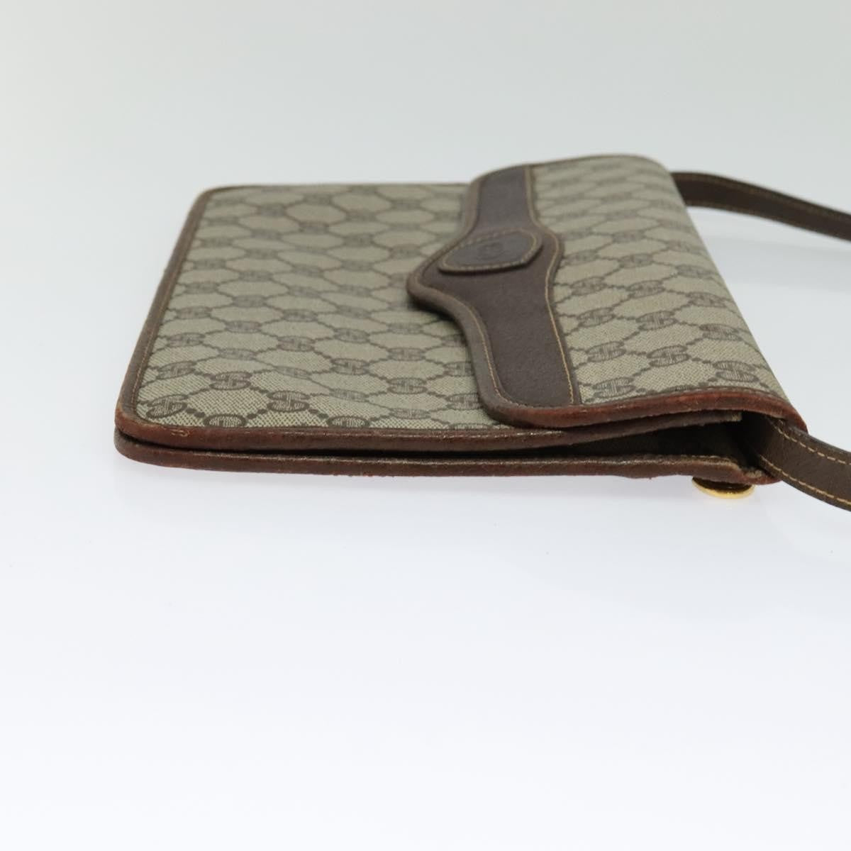 Gucci GUCCI GG Supreme Shoulder Bag PVC Beige Gold 004 904 0671 Authentic ep10822