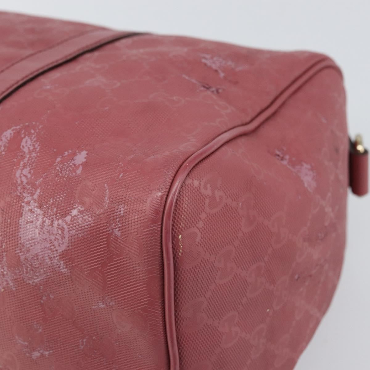 Gucci GUCCI GG Implementation Boston Bag PVC Gold Pink 193603 Authentic 166330