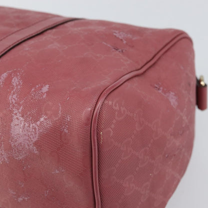 Gucci GUCCI GG Implementation Boston Bag PVC Gold Pink 193603 Authentic 166330